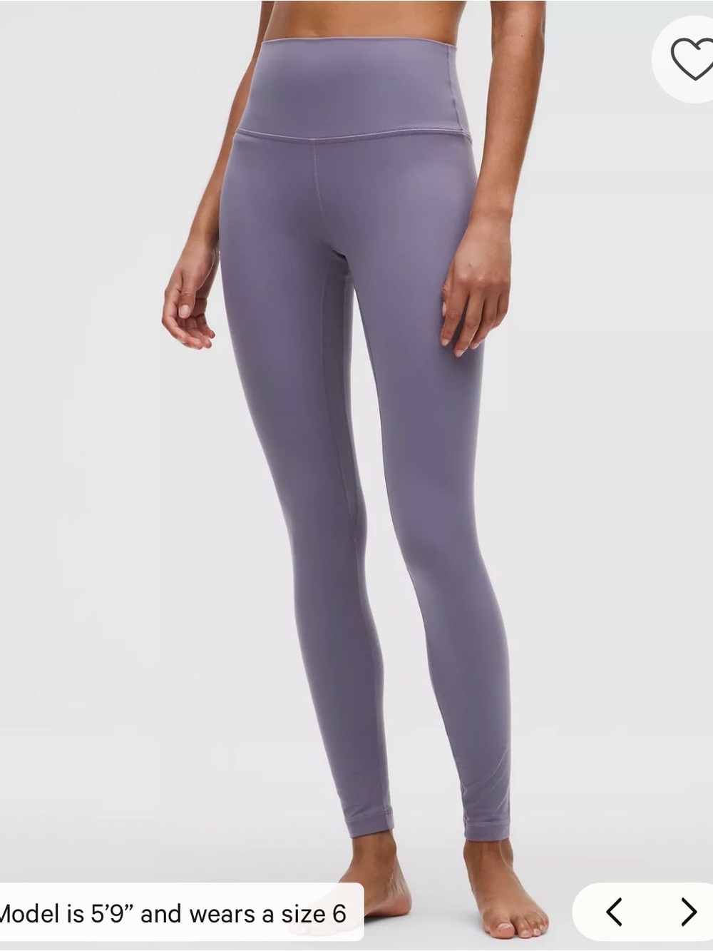lululemon athletica Align High-Waist Long Lavender Gray Leggings